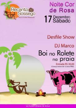 panfleto Noite Cor de Rosa