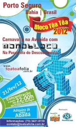 panfleto Bloco Ta-Ta 2012 com Monobloco