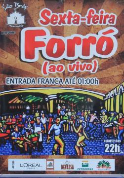panfleto Forr ao vivo