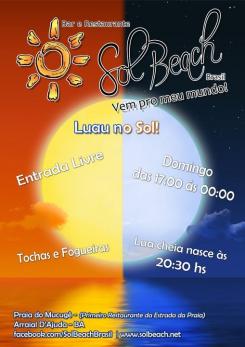 panfleto Luau no Sol