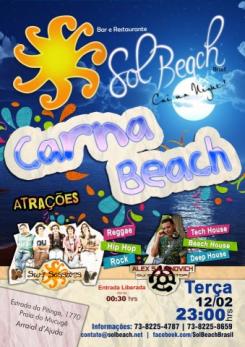 panfleto Cai Na Night ! Carna Beach