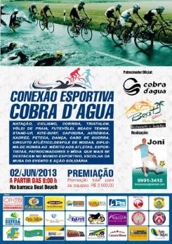 panfleto Conexo Esportiva Cobra d'Agua