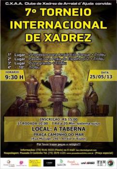 panfleto 7 Torneio Internacional de Xadrez