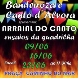 panfleto Arraial do Canto - Ensaios da quadrilha