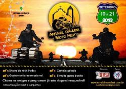 panfleto ARRAIAL D'AJUDA MOTO FEST