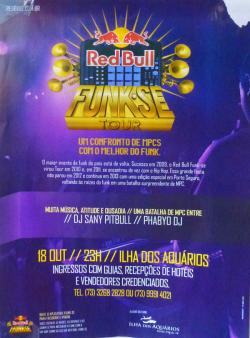 panfleto RedBull Funk-Se Tour