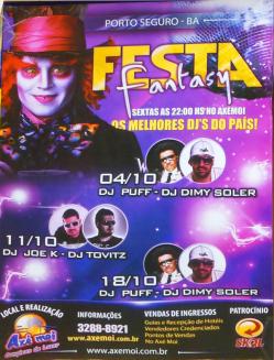 panfleto Festa Fantasy- Dj Joe K & Dj Tovitz