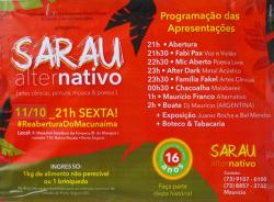 panfleto Sarau alternativo