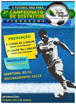 panfleto 2º Campeonato de Futebol Distrital