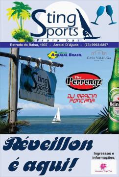 panfleto Sting Sports Praia Bar Reveillon