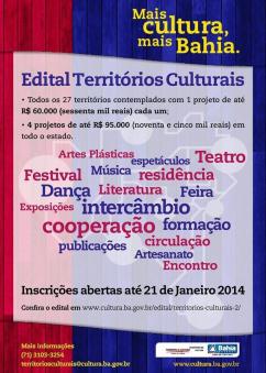 panfleto Oficina de apresentao e esclarescimento dos editais do Fundo de Cultura da Secult-Bahia