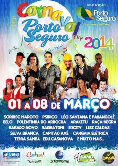 panfleto Carnaval Porto Seguro 2014