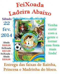 panfleto FeiXoada Ladeira Abaixo