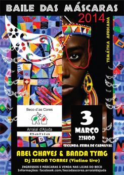 panfleto Baile das Mscaras 2014
