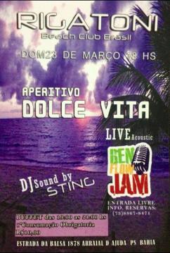 panfleto Aperitivo Dolce Vita