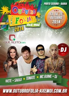 panfleto Outubro Folia 2014 - SAULO + Mc GUIM