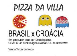 panfleto Jogo Brasil x Crocia