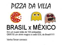 panfleto Jogo Brasil x Mxico