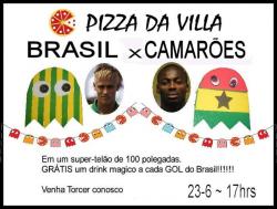 panfleto Jogo Brasil x Camares