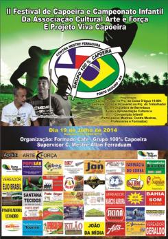 panfleto II Festival de Capoeira e Campeonato Infantil