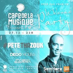 panfleto Welcome Party - PETE THA ZOUK