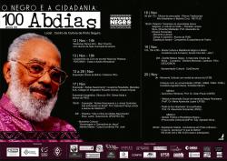 panfleto O Negro e a Cidadania - 100 anos de Abdias