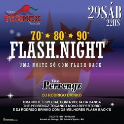 panfleto Flash Night c/ The Perrengz