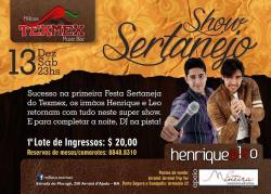 panfleto Henrique & Leo