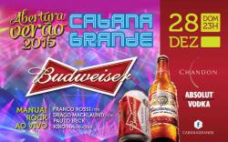 panfleto Budweiser Fest - Abertura do Vero 2015
