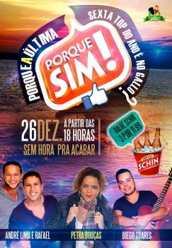 panfleto Andre Lima e Rafael, Petra Bouas, Diego Soares
