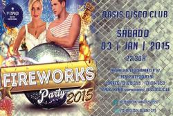 panfleto Fireworks Party 2015