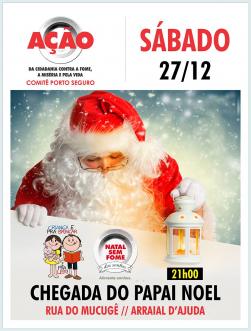 panfleto Chegada do Papai Noel 