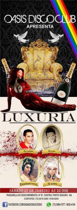 panfleto Festa LUXUARIA