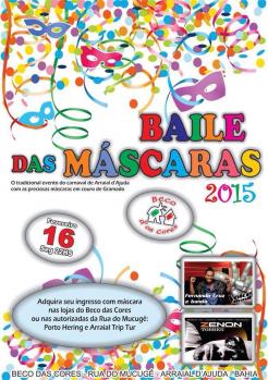 panfleto Baile das Mscaras 2015