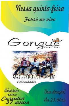 panfleto Trio Curupe - Aniversrio de Curador