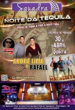 panfleto Noite da Tequila