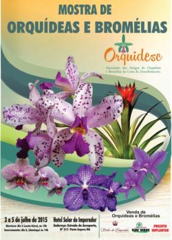 panfleto Mostra de Orqudeas e Bromlias