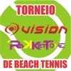panfleto Torneio Amador Vision/Rakketone Nordeste de Beach Tennis