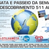 panfleto Passeio Nutico da Semana do Descobrimento - Brasil 511 Anos