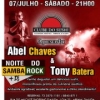 panfleto Noite do Samba Rock com Abel Chaves e Banda
