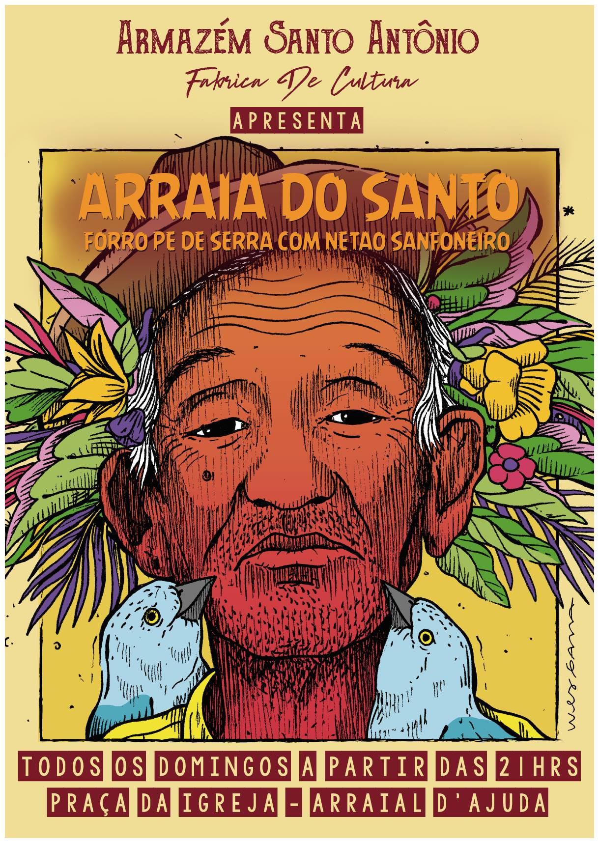 Cartaz  - Armazm Santo Antnio - Praa Brigadeiro Eduardo Gomes, 138, Domingo 27 de Janeiro de 2019