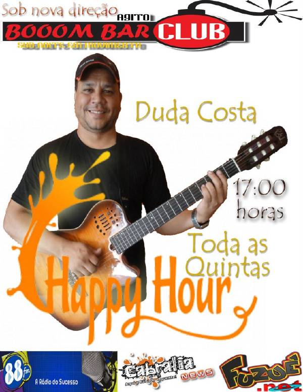 Cartaz  - Booom Bar - Rua 2 Julho, 233, Quinta-feira 10 de Novembro de 2011