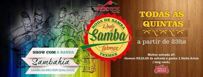 Cartaz  - Milloca TexMex Music Bar - Rua du Mucug, 250, Quinta-feira 26 de Fevereiro de 2015