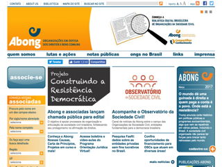 panfleto ABONG - Associao Brasileira de ONG